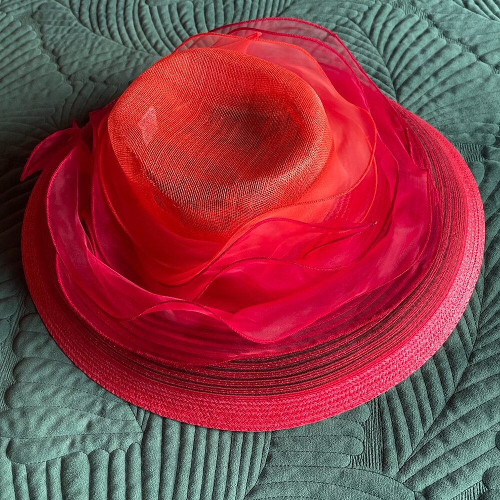 Scala Sheer Derby Hat Elegant Statement Piece - image 6